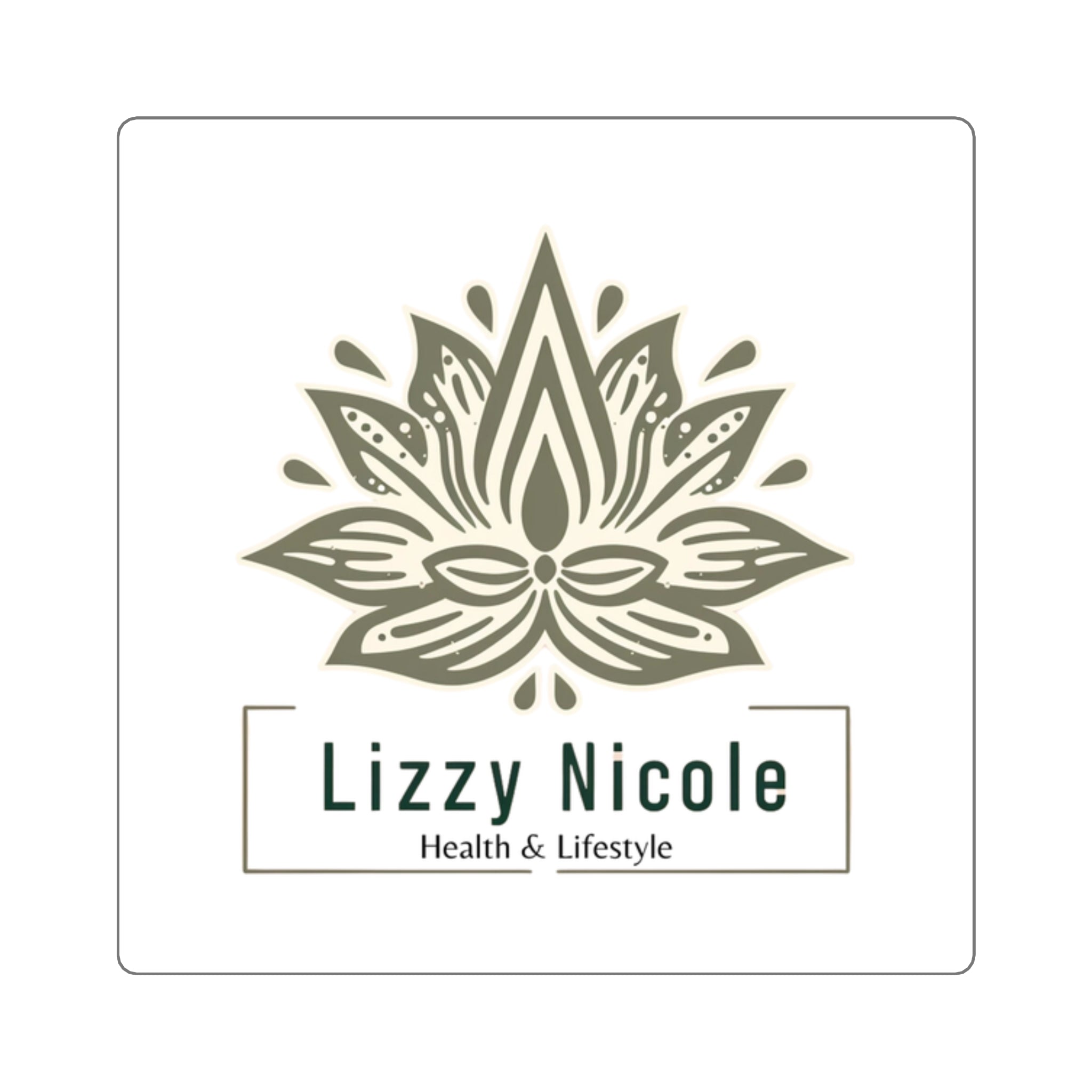 LizzyNicole Logo Square Stickers