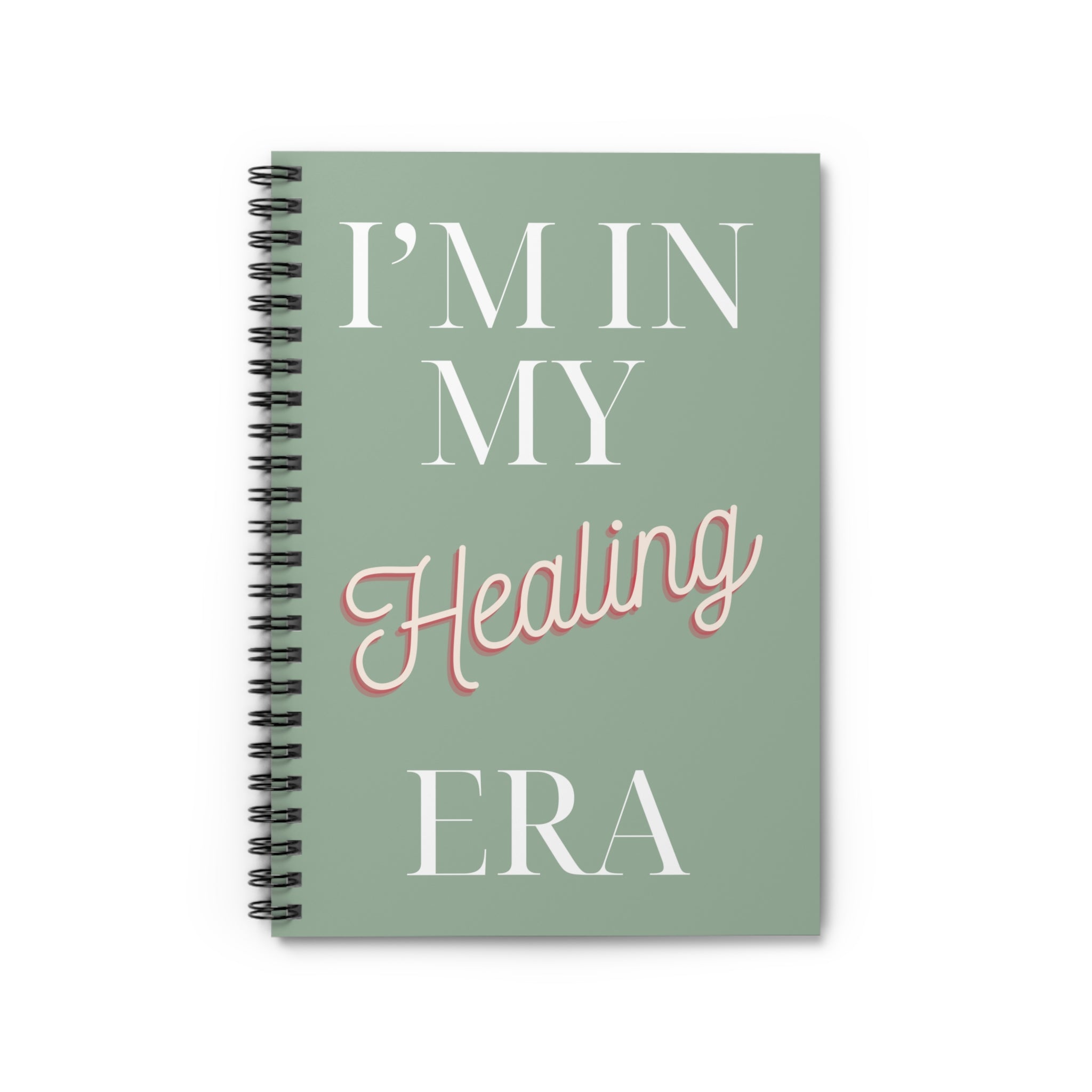 "I'm in my Healing Era" 6x8 Spiral Notebook - Ruled Line, 59 sheets